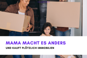 Mutter, Vater, Kind tragen Umzugskartons