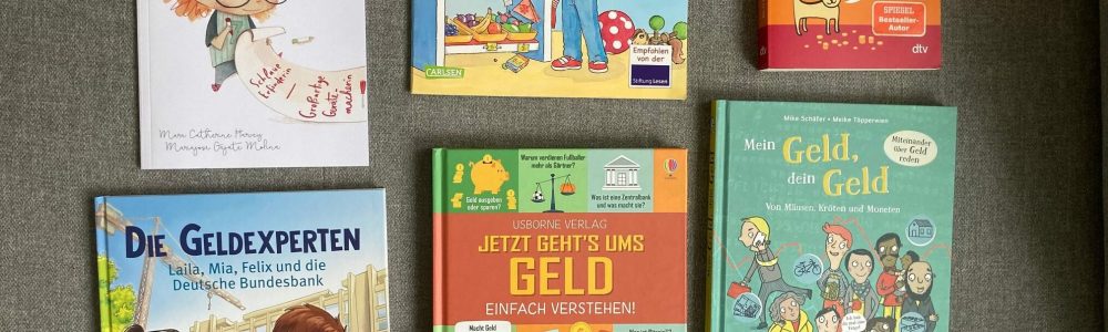 Finanzbücher für Kids zum Thema Geld, Sparen und Taschengeld